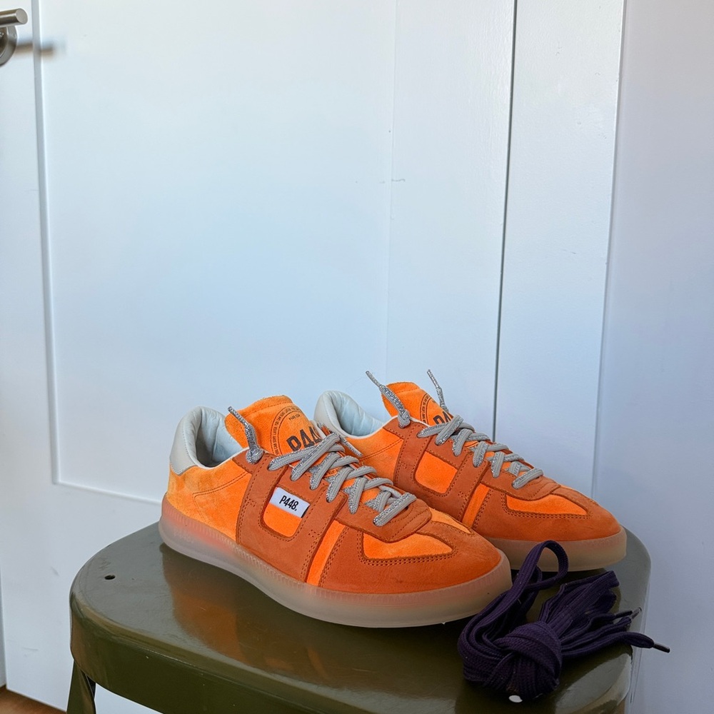 P448 Monza Orange Suede Sneakers